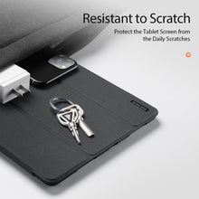 For iPad Air 2022 / 2020 10.9 DUX DUCIS Domo Series Horizontal Flip Magnetic TPU + PU Leather Case with Three-folding Holder & Pen Slot(Black)