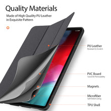 For iPad Air 2022 / 2020 10.9 DUX DUCIS Domo Series Horizontal Flip Magnetic TPU + PU Leather Case with Three-folding Holder & Pen Slot(Black)