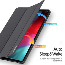 For iPad Air 2022 / 2020 10.9 DUX DUCIS Domo Series Horizontal Flip Magnetic TPU + PU Leather Case with Three-folding Holder & Pen Slot(Black)