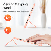 For iPad Air 2022 / 2020 10.9 DUX DUCIS Domo Series Horizontal Flip Magnetic TPU + PU Leather Case with Three-folding Holder & Pen Slot(Pink)