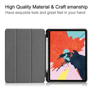 For iPad Air 2022 / 2020 10.9 Custer Texture TPU Horizontal Flip Leather Case with Sleep / Wake-up Function & Three-folding Holder & Pen Slot(Black)