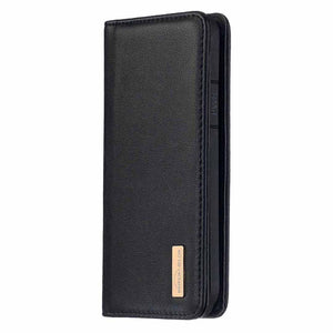 For iPhone XS Max 2 in 1 Detachable Magnetic Horizontal Flip Genuine Leather Case with Holder & Card Slots & Wallet(Black)