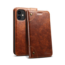 For iPhone 12 mini Baroque Simple Horizontal Flip Leather Case with Holder & Card Slots & Wallet (Light Brown)