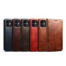 For iPhone 12 mini Baroque Simple Horizontal Flip Leather Case with Holder & Card Slots & Wallet (Dark Brown)