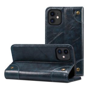For iPhone 12 Pro Max Baroque Simple Horizontal Flip Leather Case with Holder & Card Slots & Wallet(Blue)