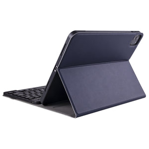 A098B TPU Detachable Ultra-thin Bluetooth Keyboard Tablet Case for iPad Air 4 10.9 inch (2020), with Stand & Pen Slot(Dark Blue)