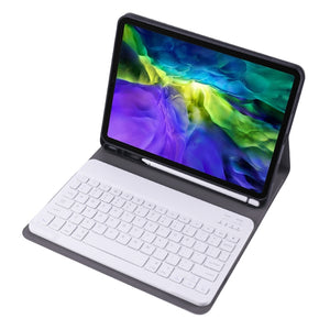 A098B TPU Detachable Ultra-thin Bluetooth Keyboard Tablet Case for iPad Air 4 10.9 inch (2020), with Stand & Pen Slot(Rose Gold)