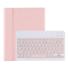 C098B Detachable ABS Ultra-thin Candy Colors Bluetooth Keyboard Tablet Case for iPad Air 4 10.9 inch (2020), with Stand & Pen Slot(Pink)