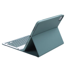 C098B Detachable ABS Ultra-thin Candy Colors Bluetooth Keyboard Tablet Case for iPad Air 4 10.9 inch (2020), with Stand & Pen Slot(Dark Green)