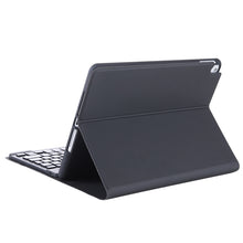 T098B Integrated Ultra-thin Candy Colors Bluetooth Keyboard Tablet Case for iPad Air 4 10.9 inch (2020), with Stand & Pen Slot(Black)
