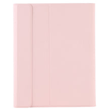 T098B Integrated Ultra-thin Candy Colors Bluetooth Keyboard Tablet Case for iPad Air 4 10.9 inch (2020), with Stand & Pen Slot(Pink)
