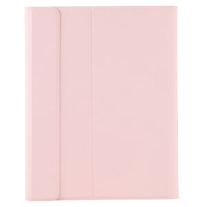 T098B Integrated Ultra-thin Candy Colors Bluetooth Keyboard Tablet Case for iPad Air 4 10.9 inch (2020), with Stand & Pen Slot(Pink)