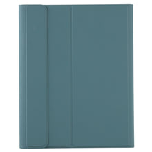 T098B Integrated Ultra-thin Candy Colors Bluetooth Keyboard Tablet Case for iPad Air 4 10.9 inch (2020), with Stand & Pen Slot(Dark Green)