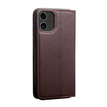 For iPhone 12 / 12 Pro QIALINO Business Horizontal Flip Leather Case with Holder & Card Slots & Wallet(Brown)