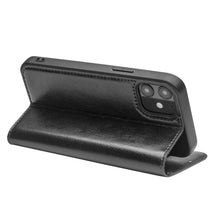 For iPhone 12 mini QIALINO Horizontal Flip Leather Case with Holder & Card Slots & Wallet (Black)