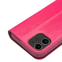 For iPhone 12 mini QIALINO Horizontal Flip Leather Case with Holder & Card Slots & Wallet (Rose Red)