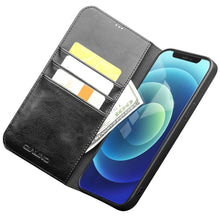 For iPhone 12 / 12 Pro QIALINO Horizontal Flip Leather Case with Holder & Card Slots & Wallet(Black)