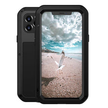 For iPhone 12 Pro LOVE MEI Metal Shockproof Waterproof Dustproof Protective Case(Black)