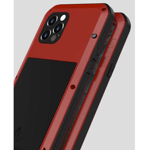 For iPhone 12 Pro LOVE MEI Metal Shockproof Waterproof Dustproof Protective Case(Black)