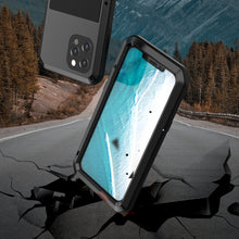 For iPhone 12 Pro Max LOVE MEI Metal Shockproof Waterproof Dustproof Protective Case(Black)
