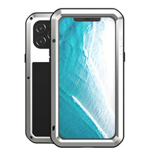 For iPhone 12 Pro Max LOVE MEI Metal Shockproof Waterproof Dustproof Protective Case(Silver)