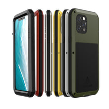 For iPhone 12 Pro Max LOVE MEI Metal Shockproof Waterproof Dustproof Protective Case(Yellow)