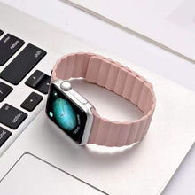 Magnetic Loop Watch Band For Apple Watch Series 7 41mm / 6 & SE & 5 & 4 40mm / 3 & 2 & 1 38mm(Pink)