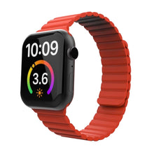 Magnetic Loop Watch Band For Apple Watch Series 7 41mm / 6 & SE & 5 & 4 40mm / 3 & 2 & 1 38mm(Red)