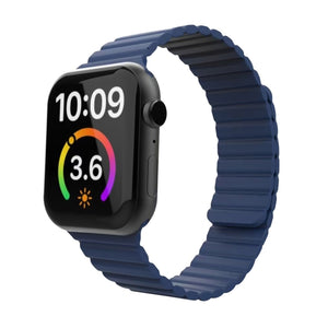 Magnetic Loop Watch Band For Apple Watch Series 7 41mm / 6 & SE & 5 & 4 40mm / 3 & 2 & 1 38mm(Blue)