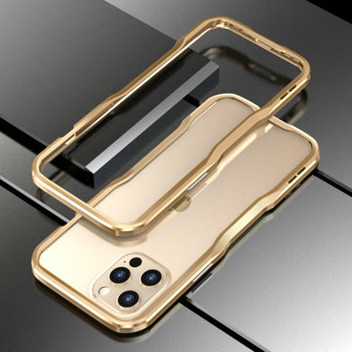 For iPhone 12 Pro Max Sharp Edge Magnetic Adsorption Shockproof Case(Gold)