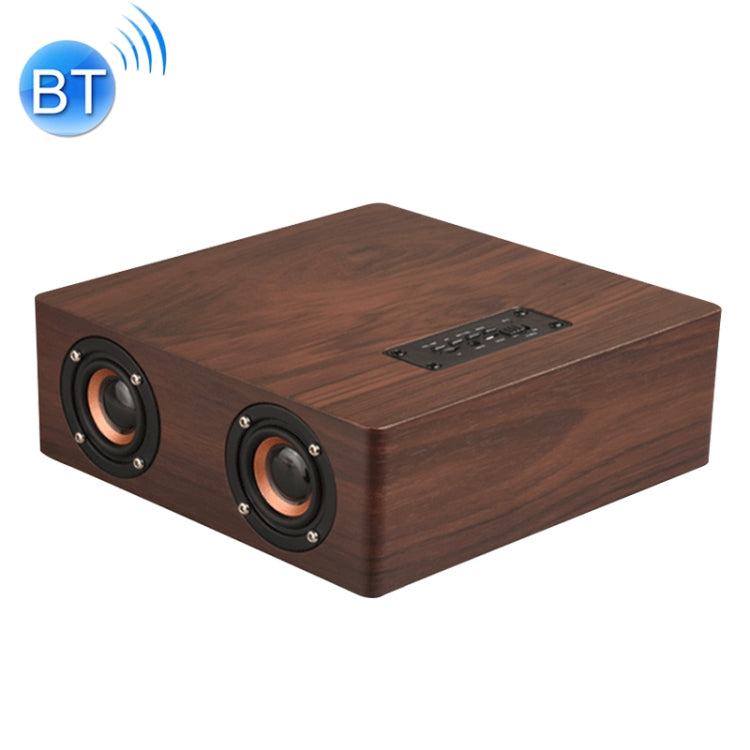 Q5 Wooden Bluetooth Speaker, Support TF Card & 3.5mm AUX(Walnut)