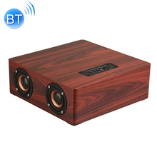 Q5 Wooden Bluetooth Speaker, Support TF Card & 3.5mm AUX(Red Wood)