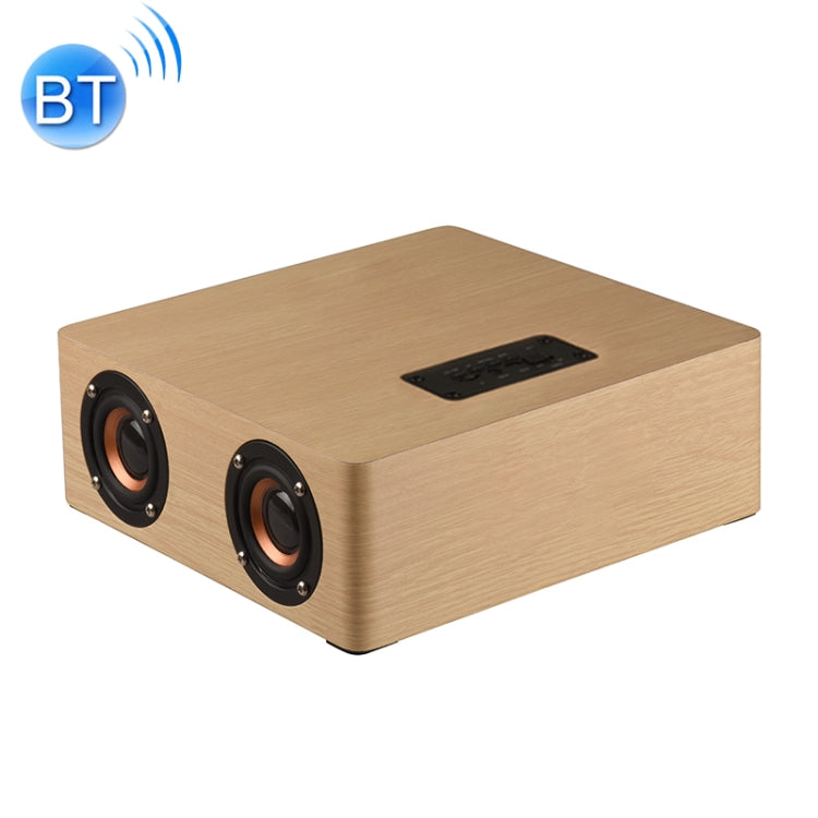 Q5 Wooden Bluetooth Speaker, Support TF Card & 3.5mm AUX(Yellow Wood)