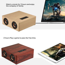 Q5 Wooden Bluetooth Speaker, Support TF Card & 3.5mm AUX(Red Wood)