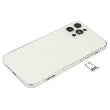 Battery Back Cover (with Side Keys & Card Tray & Power + Volume Flex Cable & Wireless Charging Module) for iPhone 12 Pro(White)