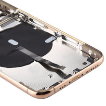 Battery Back Cover (with Side Keys & Card Tray & Power + Volume Flex Cable & Wireless Charging Module) for iPhone 11 Pro(Gold)