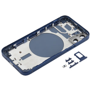 Back Housing Cover with SIM Card Tray & Side  Keys & Camera Lens for iPhone 12 mini(Blue)