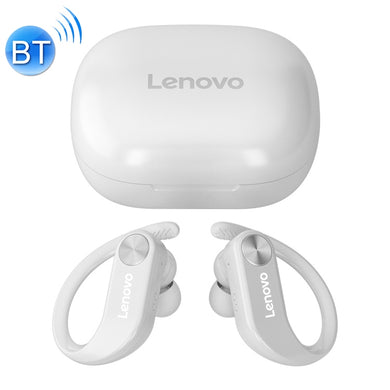 Original Lenovo LivePods LP7 IPX5 Waterproof Ear-mounted Bluetooth Earphone with Magnetic Charging Box & LED Battery Display, Support for Calls & Automatic Pairing(White)