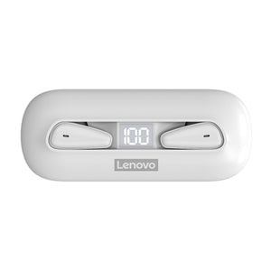 Lenovo LivePods XT95 Ultra-thin Portable Wireless Bluetooth 5.0 Earphones with Charging Box (White)