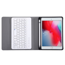 A05B Bluetooth 3.0 Ultra-thin ABS Detachable Bluetooth Keyboard Leather Tablet Case for iPad mini 5 / 4 / 3 / 2, with Holder(Gold)