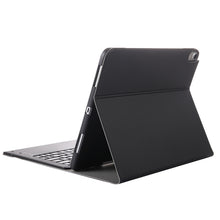 A12B Bluetooth 3.0 Ultra-thin Detachable Bluetooth Keyboard Leather Tablet Case for iPad Pro 12.9 inch （2018）, with Pen Slot & Holder(Black)