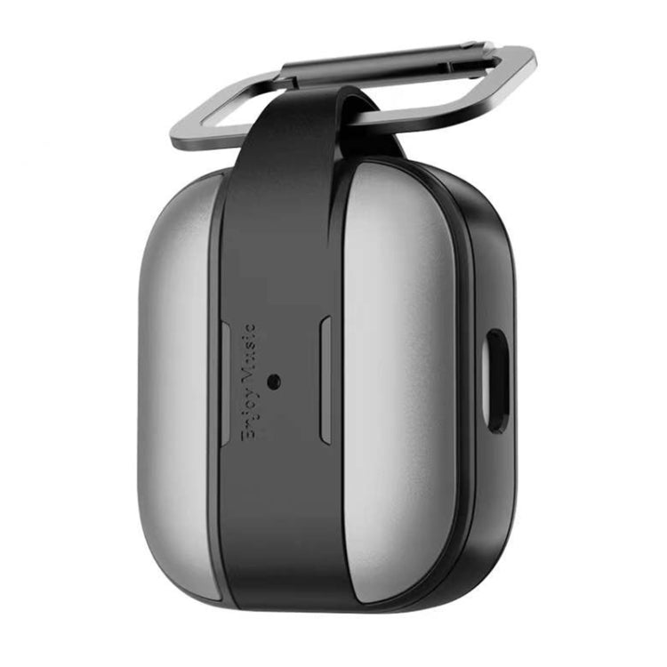 Mutural Rugged Utility Protective Case with Hook For AirPods 3 (Grey)