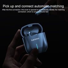 Original Lenovo XG01 IPX5 Waterproof Dual Microphone Noise Reduction Bluetooth Gaming Earphone with Charging Box & LED Breathing Light, Support Touch & Game / Music Mode (Tarnish)