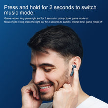 Original Lenovo XG01 IPX5 Waterproof Dual Microphone Noise Reduction Bluetooth Gaming Earphone with Charging Box & LED Breathing Light, Support Touch & Game / Music Mode (Tarnish)