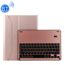 1139B Detachable Bluetooth 3.0 Aluminum Alloy Keyboard + Lambskin Texture Leather Tablet Case for iPad Pro 11 inch (2018), with Three-gear Adjustment / Magnetic / Sleep Function (Pink)