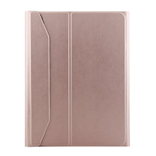 1139B Detachable Bluetooth 3.0 Aluminum Alloy Keyboard + Lambskin Texture Leather Tablet Case for iPad Pro 11 inch (2018), with Three-gear Adjustment / Magnetic / Sleep Function (Pink)