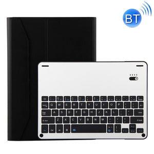 FT-1038B Detachable Bluetooth 3.0 Aluminum Alloy Keyboard + Lambskin Texture Leather Tablet Case for iPad Air / Air 2 / iPad Pro 9.7 inch, with Water Repellent / Three-gear Angle Adjustment / Magnetic / Sleep Function (Black)