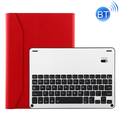 FT-1038B Detachable Bluetooth 3.0 Aluminum Alloy Keyboard + Lambskin Texture Leather Tablet Case for iPad Air / Air 2 / iPad Pro 9.7 inch, with Water Repellent / Three-gear Angle Adjustment / Magnetic / Sleep Function (Red)