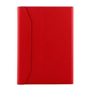 FT-1038B Detachable Bluetooth 3.0 Aluminum Alloy Keyboard + Lambskin Texture Leather Tablet Case for iPad Air / Air 2 / iPad Pro 9.7 inch, with Water Repellent / Three-gear Angle Adjustment / Magnetic / Sleep Function (Red)