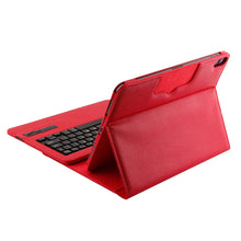 IP011 Detachable Bluetooth 3.0 ABS Keyboard + Litchi Texture Leather Tablet Case for iPad Pro 11 inch (2018), with Sleep Function (Red)